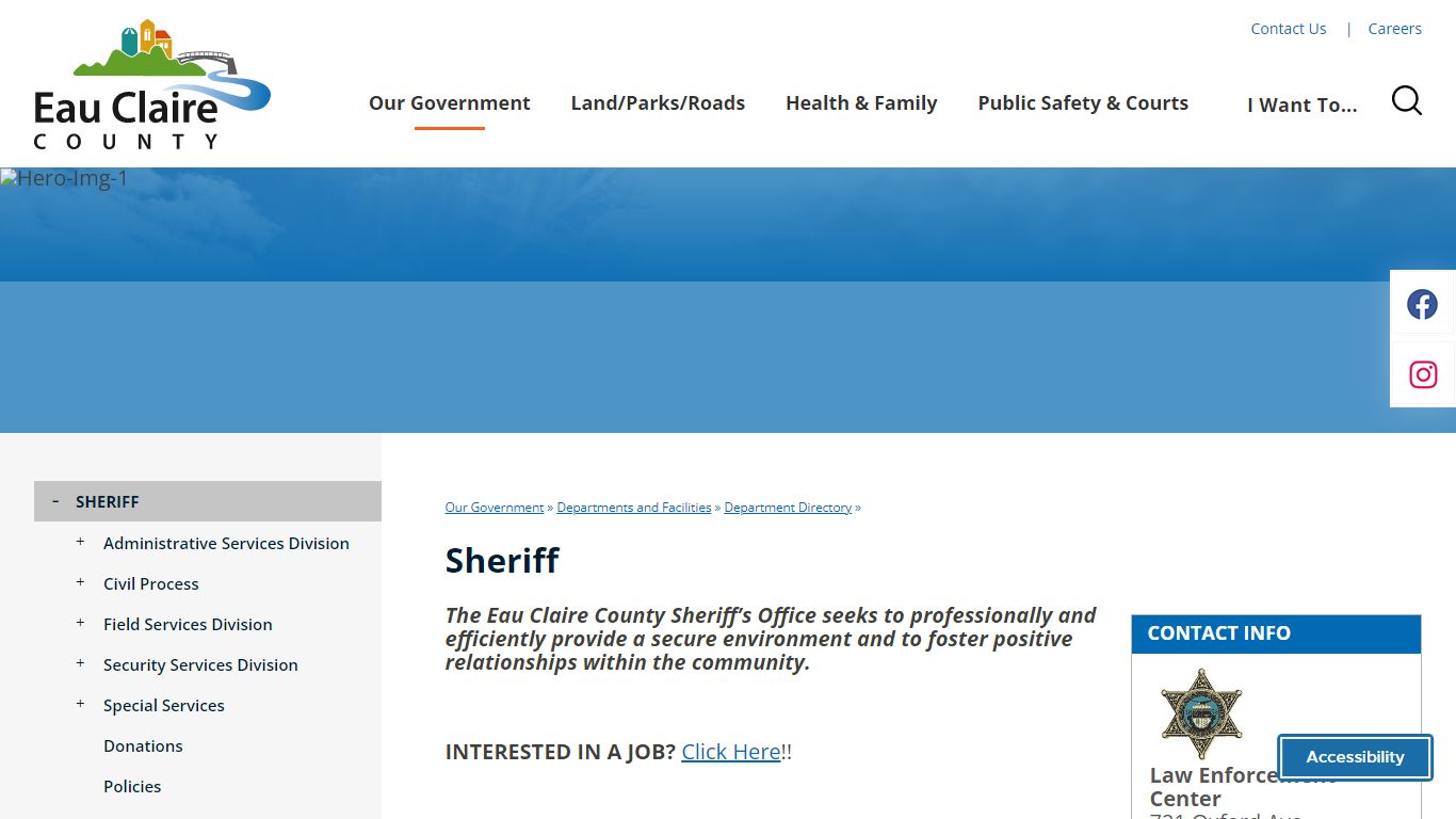 Sheriff | Eau Claire County