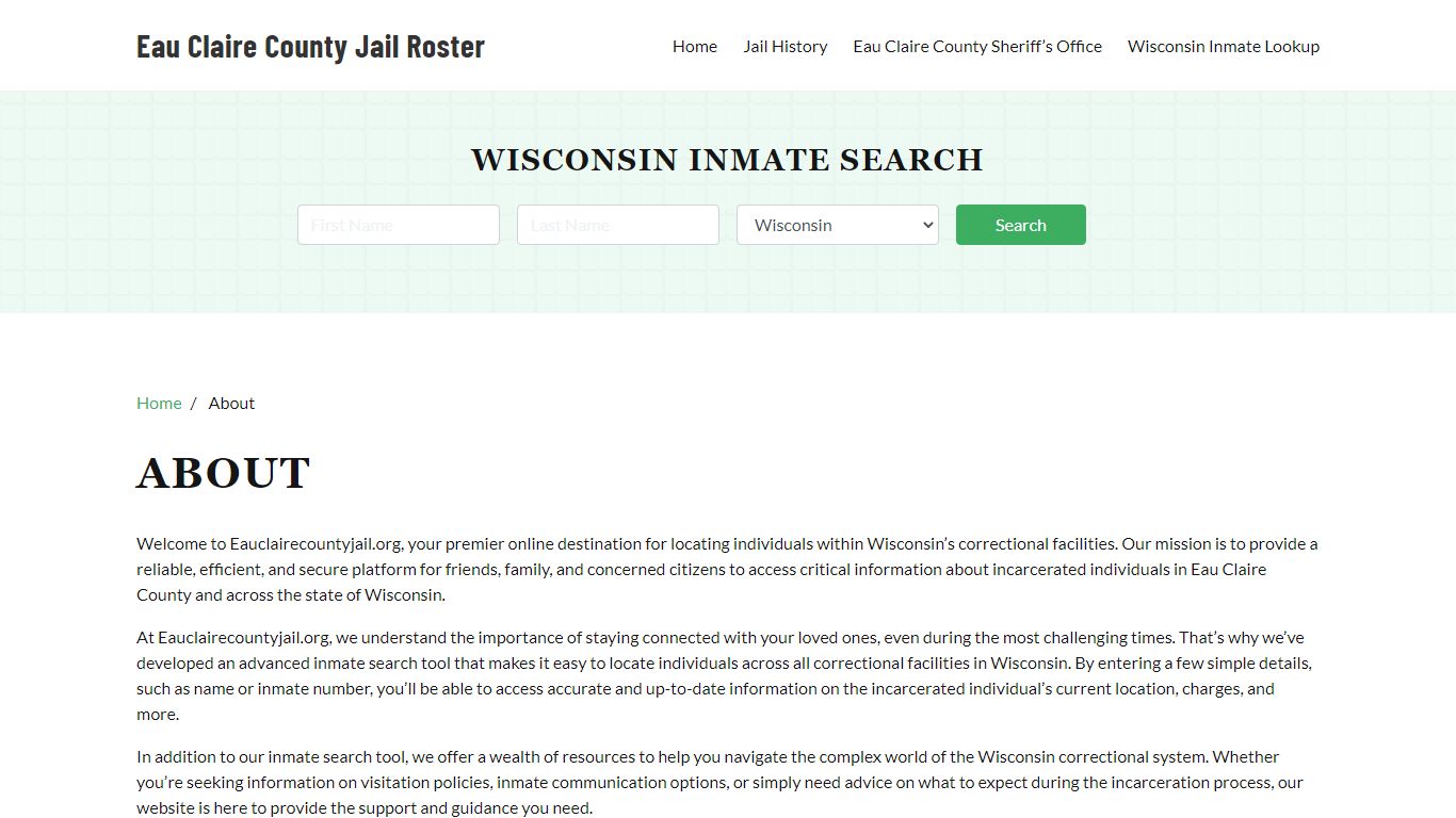 Wisconsin Inmate Search